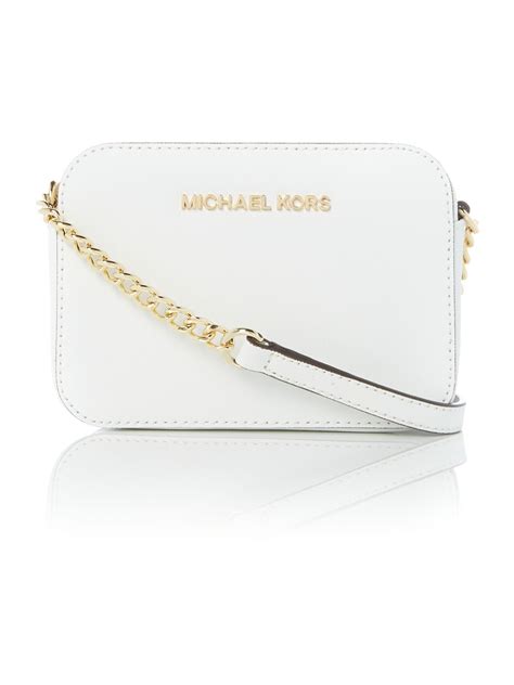 white crossbody bag michael kors|michael kors white small crossbody.